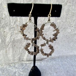 Silver hoop earrings